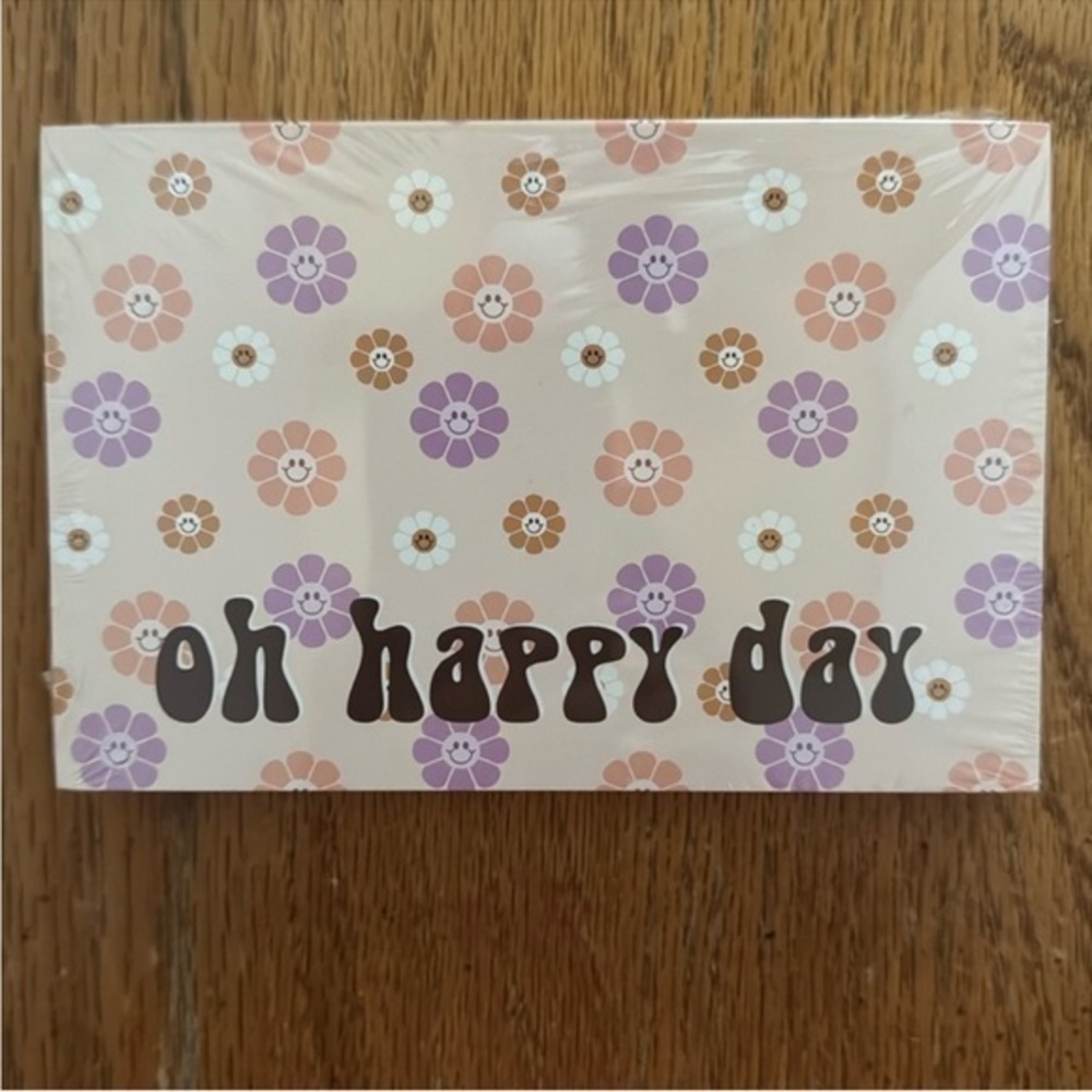 20 Oh Happy Day 4”x 6” Flat Thank You Cards BRAND NEW